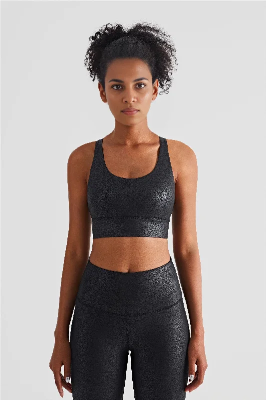 Yoga Bar for Hiking and Yoga -Leather Bra
