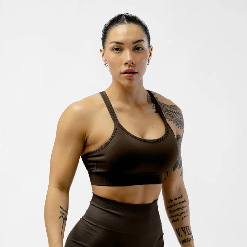Yoga Bar for Strength and Flexibility -Legacy Bra - Chocolate