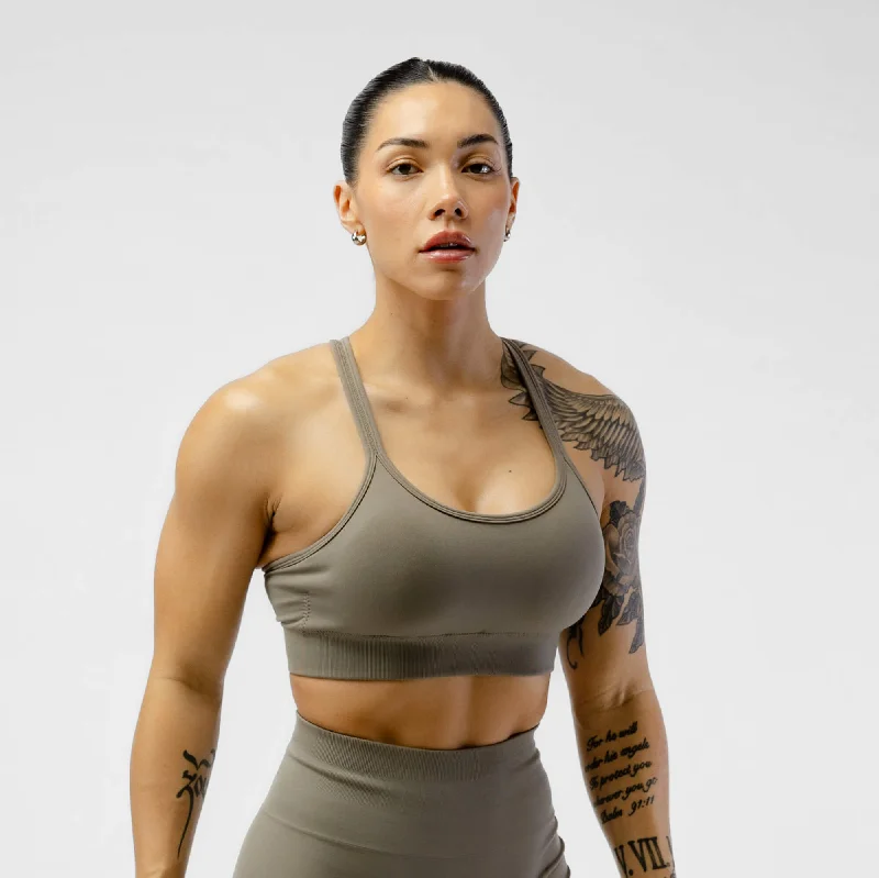 Yoga Bar for Clean Muscle Nutrition -Legacy Bra - Deep Taupe