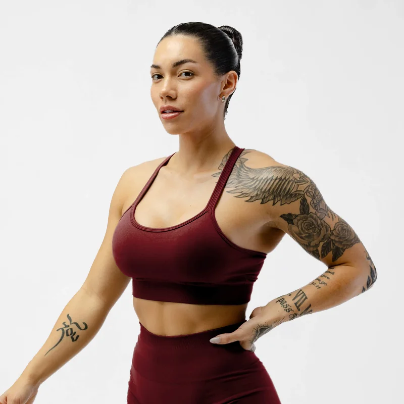Yoga Bar with Organic Cocoa -Legacy Bra - Wine