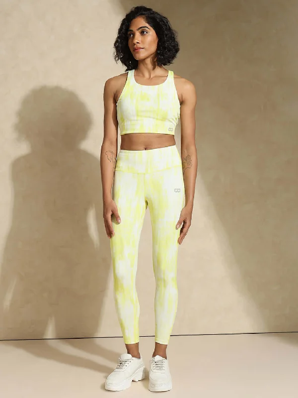 Yoga Bar with Aloe Vera -Lemon Grunge High Impact Action Bra & Luxe Leggings