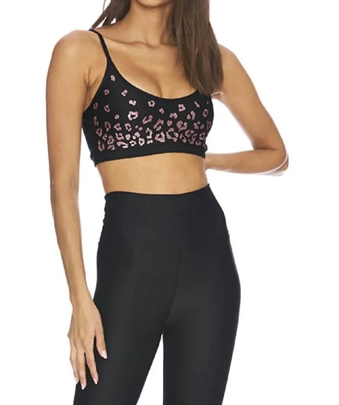 Yoga Bar with MCT Oil -Leopard Liz Top In Black
