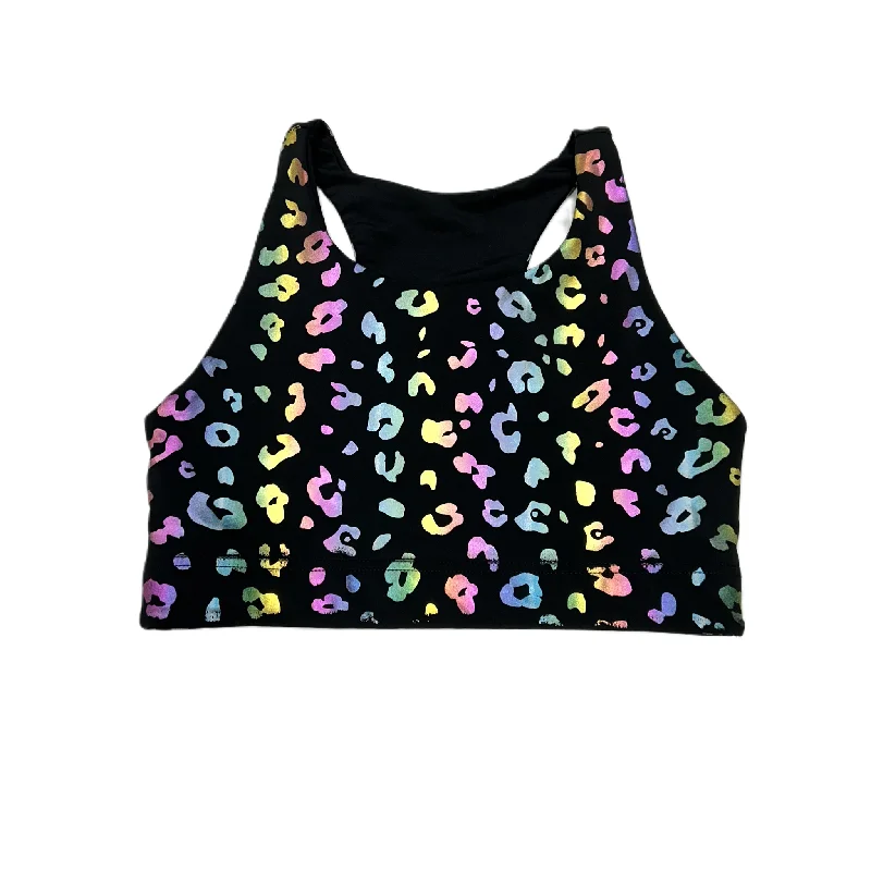 Yoga Bar with Natural Protein Source -Leopard Print Athletic Bra By Terez, Size: M