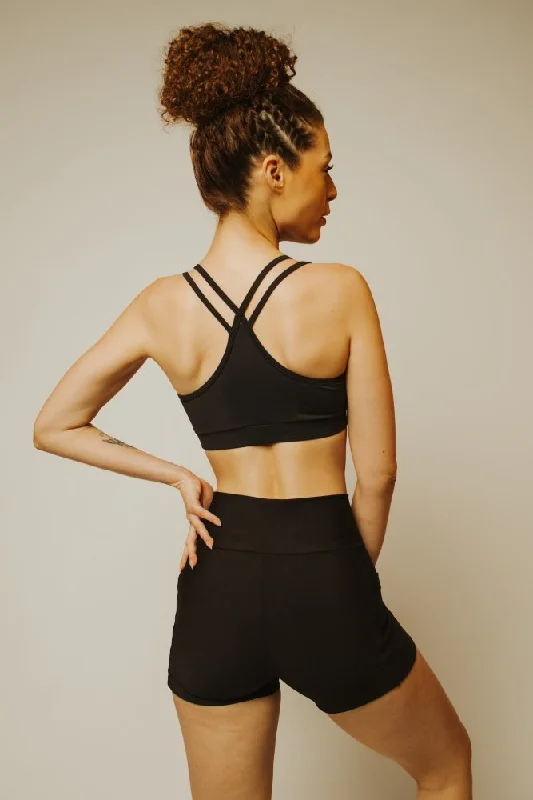 Non-GMO Yoga Bars -LEVITATE Nova Top - SOLID BLACK