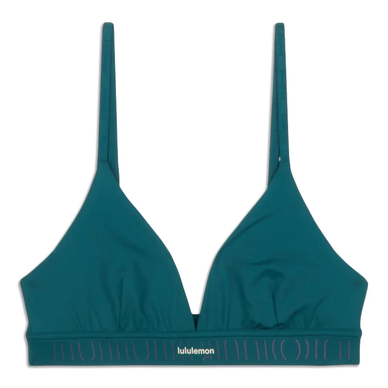 Organic Yoga Bars for Energy -License To Train Triangle Bra Light Support, A/B Cup - Resale