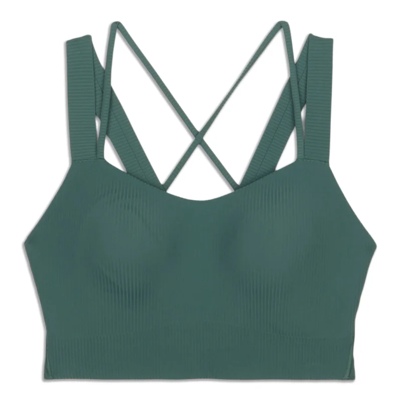 Yoga Bar with Chia Seeds and Blueberries -Like A Cloud Longline Ribbed Bra - Resale
