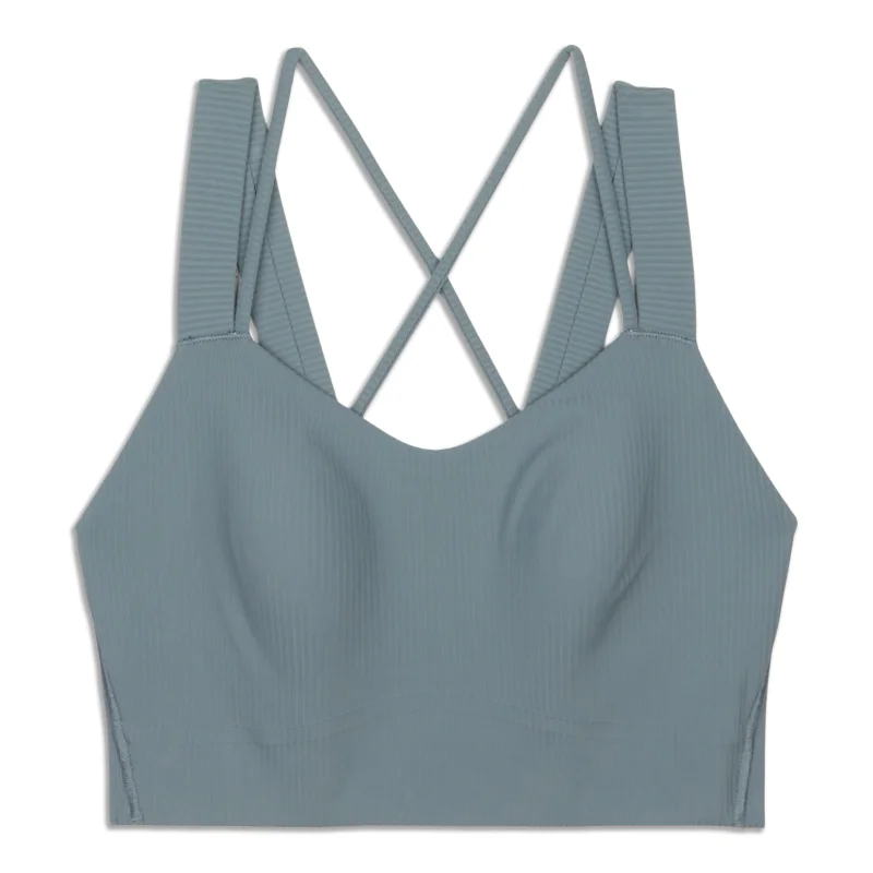 Yoga Bar with Turmeric -Like A Cloud Longline Ribbed Bra - Resale