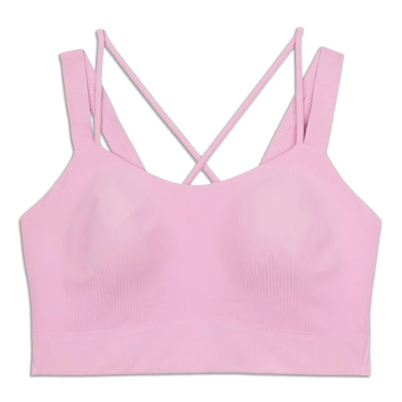 Yoga Bar with Adaptogens for Stress Relief -Like A Cloud Longline Ribbed Bra - Resale