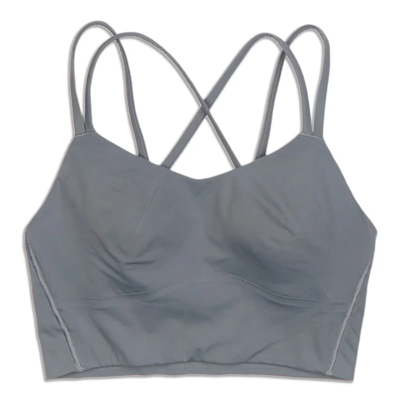 Yoga Bar with Organic Maple Syrup -Like A Cloud Ribbed Longline Bra - Resale