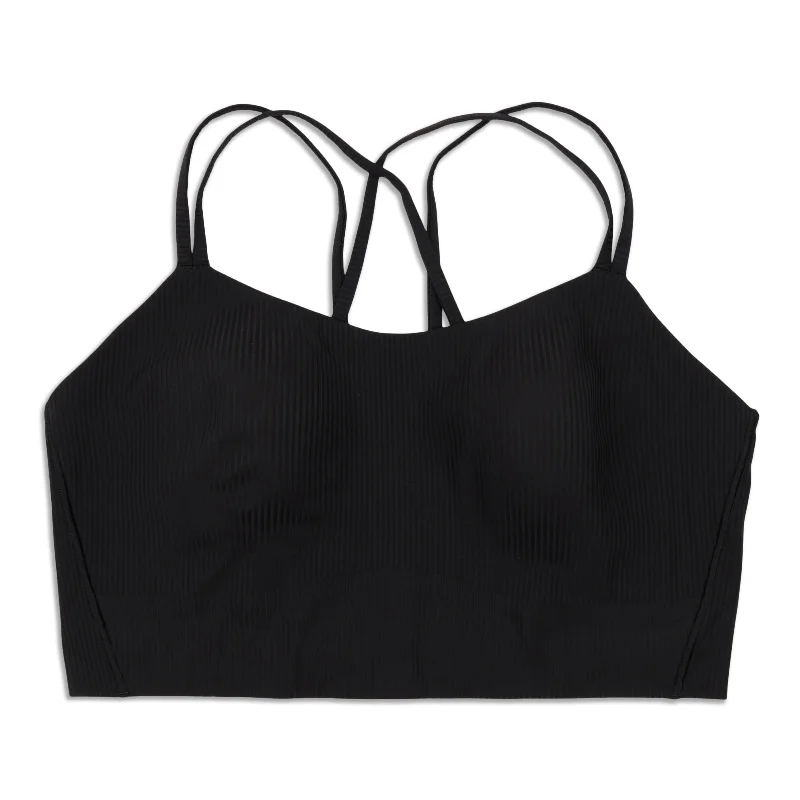 Yoga Bar with Aloe Vera -Like A Cloud Ribbed Longline Bra - Resale