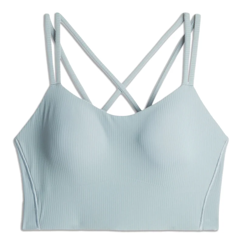 Yoga Bar for Healthy Digestion -Like A Cloud Ribbed Longline Bra - Resale