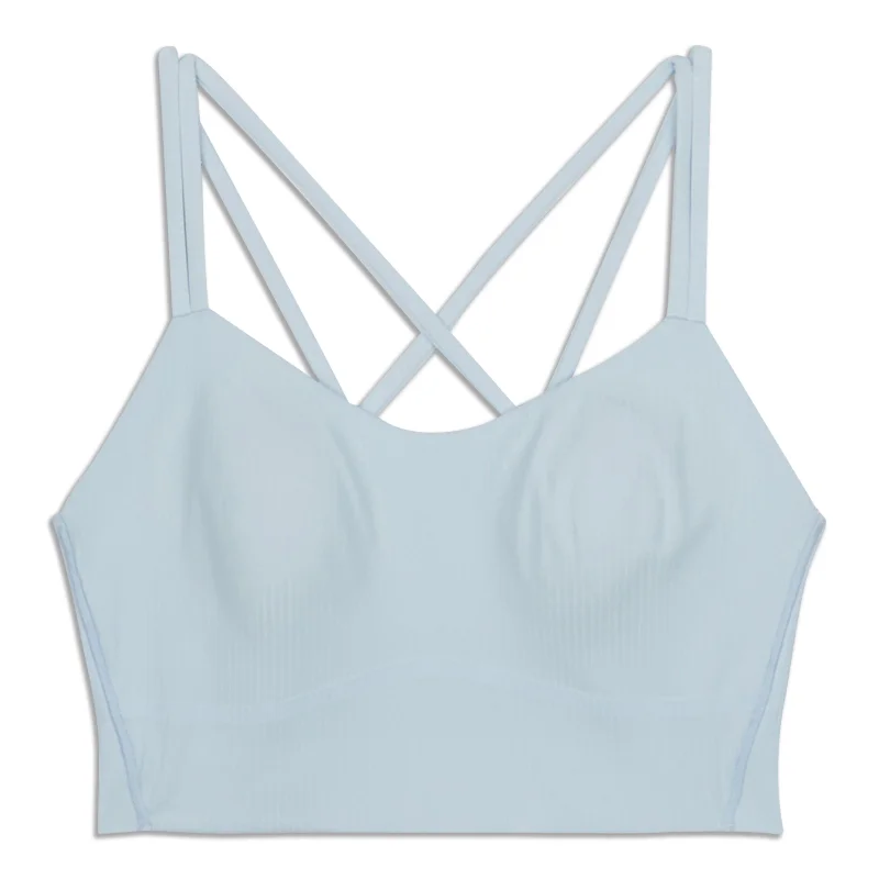 Yoga Bar with Ginger and Turmeric -Like A Cloud Ribbed Longline Bra - Resale