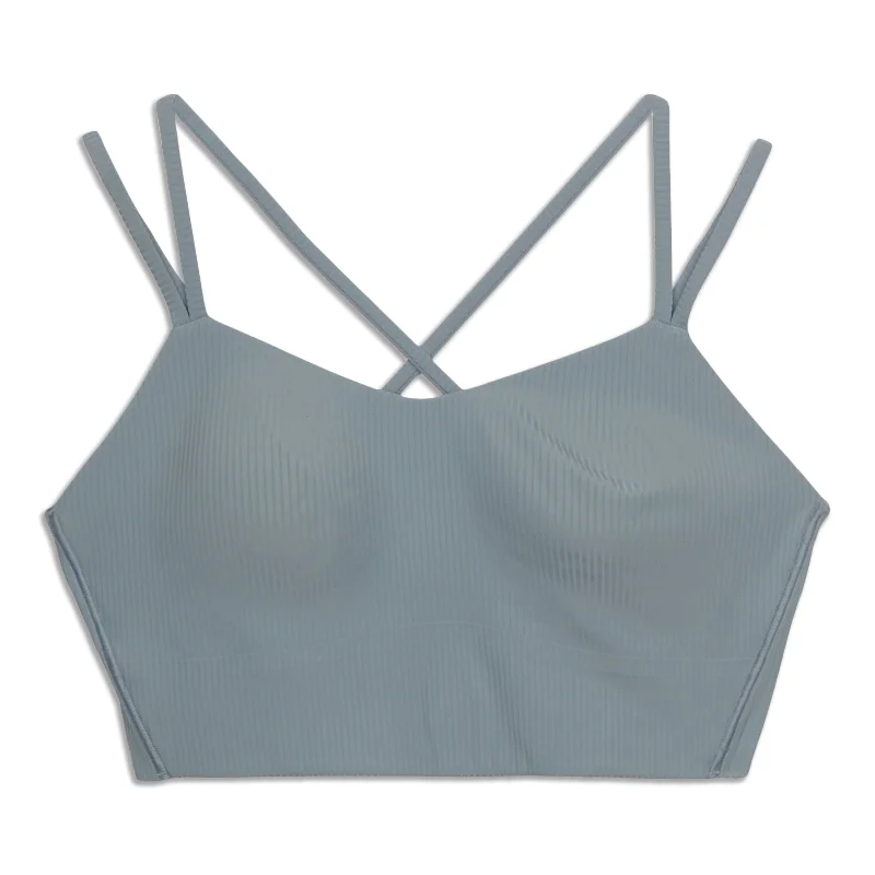 Yoga Bar for Busy Lifestyles -Like A Cloud Ribbed Longline Bra - Resale