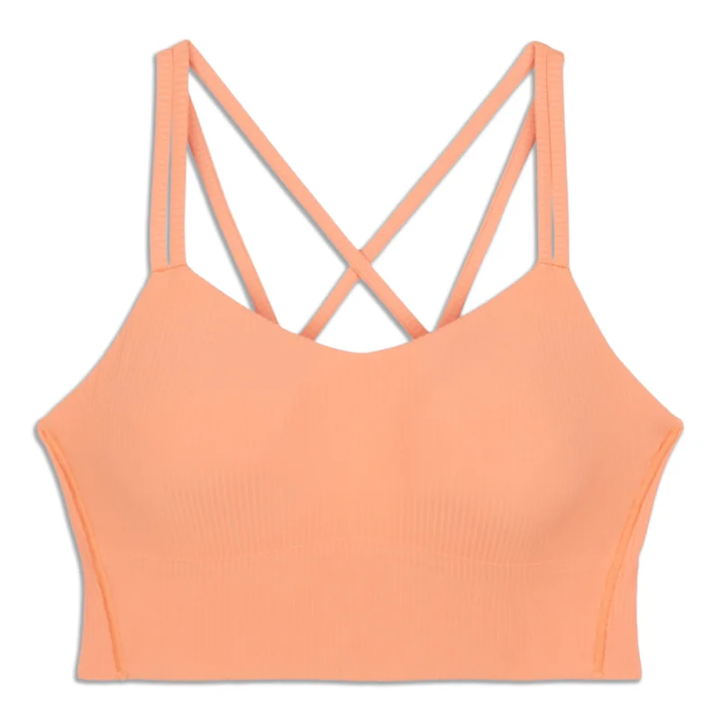 Healthy Protein Bars for Yoga -Like A Cloud Ribbed Longline Bra - Resale