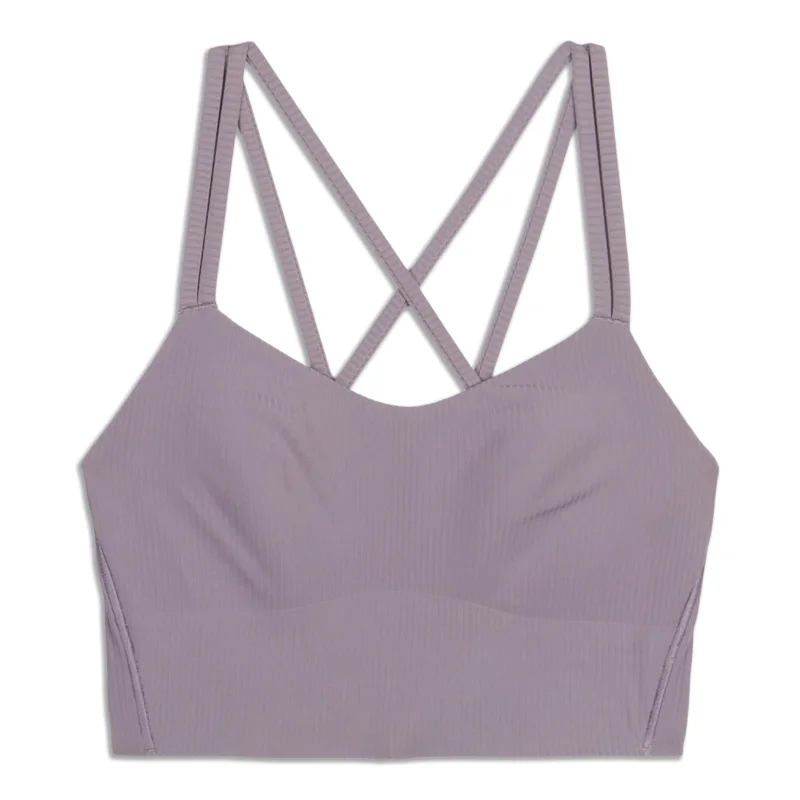 Yoga Bar for Health and Fitness Goals -Like A Cloud Ribbed Longline Bra - Resale