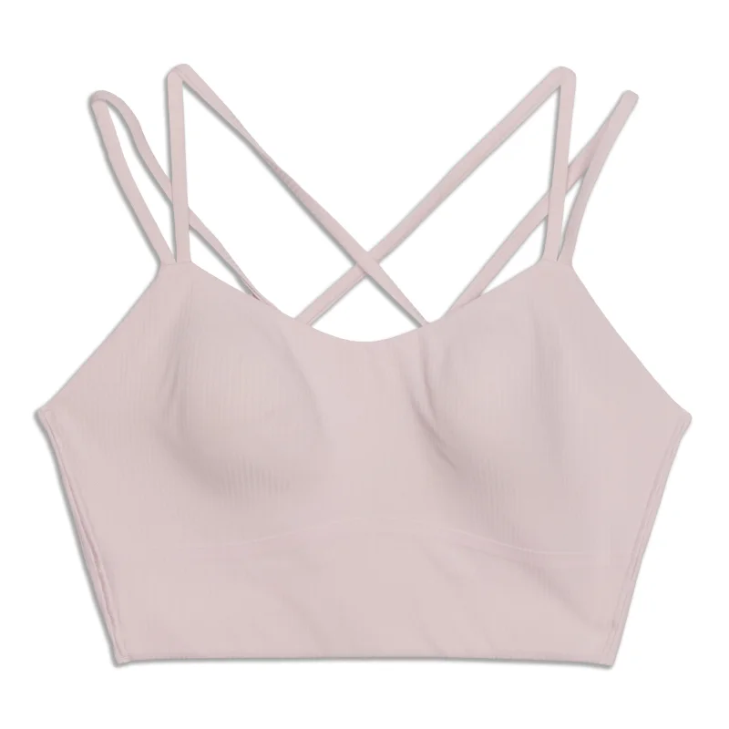 Yoga Bar for Easy Pre-Workout Fuel -Like A Cloud Ribbed Longline Bra - Resale
