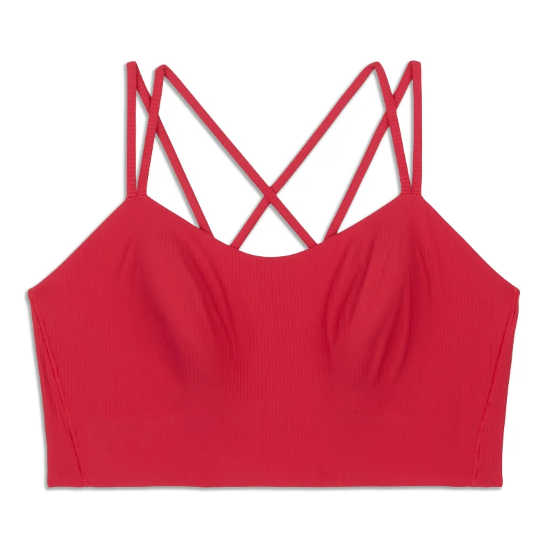 Yoga Bar with Almond Milk -Like A Cloud Ribbed Longline Bra - Resale