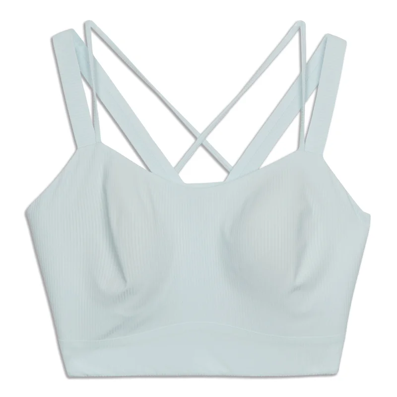Yoga Bar with Pea Protein -Like A Cloud Ribbed Longline Bra - Resale