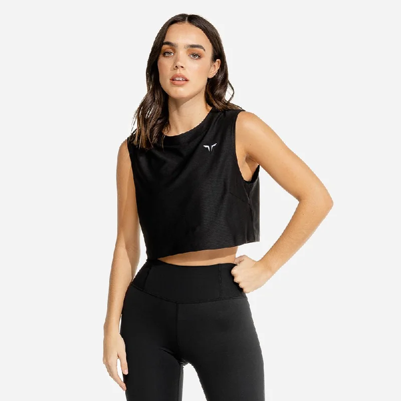 Yoga Bars for Clean Nutrition -Limitless Crop Top - Black