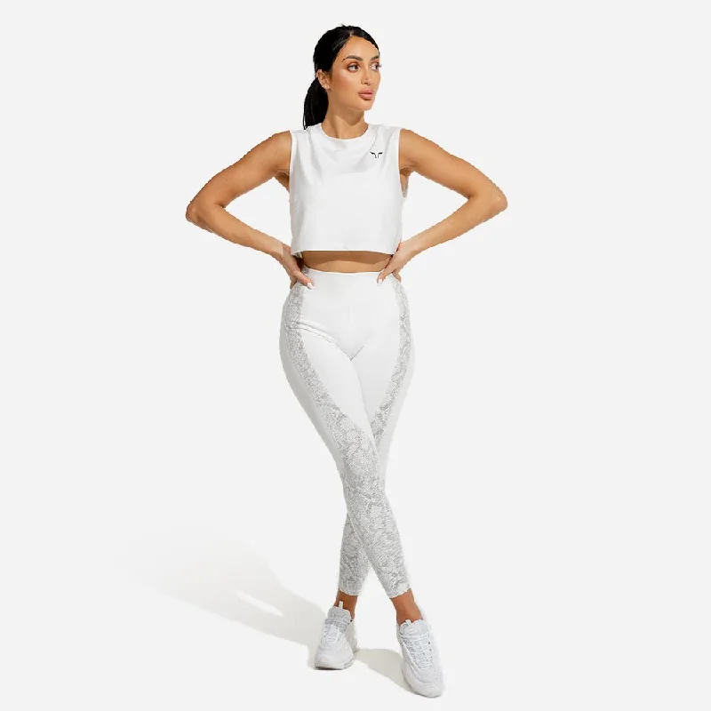Yoga Bar with Chia Seeds -Limitless Crop Top - White
