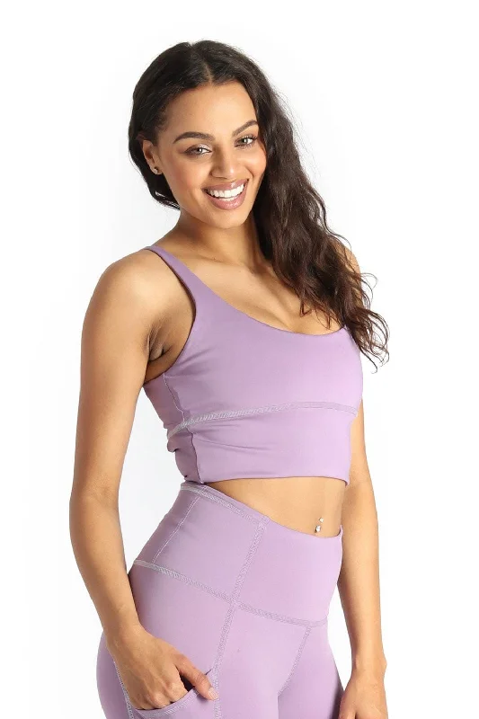 Yoga Bar with Protein and Healthy Fats -Limitless Sports Bra - Amethyst