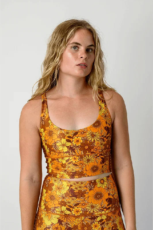 Yoga Bars for Balanced Snacks -Limitless Sports Bra - Flower Power