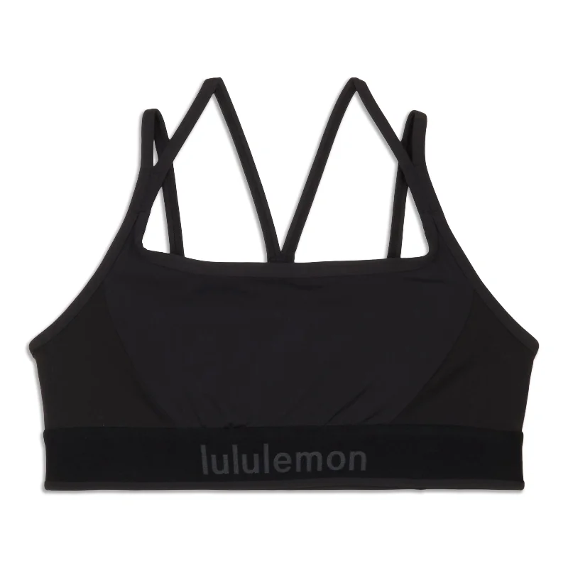 Organic Yoga Bar with Berries -Logo Train Strappy Bra - Resale
