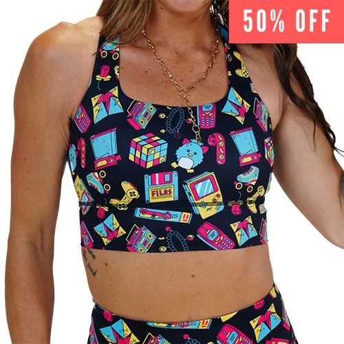 Yoga Bars for Quick Fueling -Longline Bra | 90s Kid