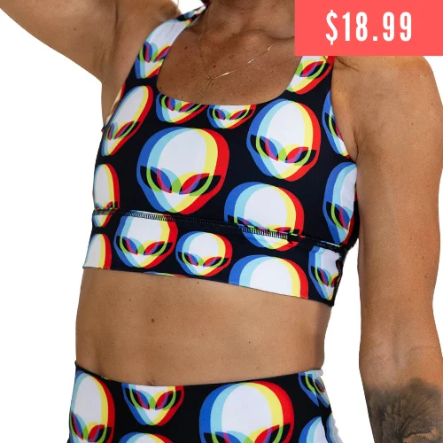 Healthy Yoga Bar with Berries -Longline Bra | Area 51