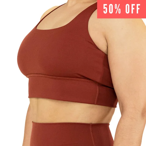 Yoga Bar with Prebiotic Fiber -Longline Bra | Cinnamon