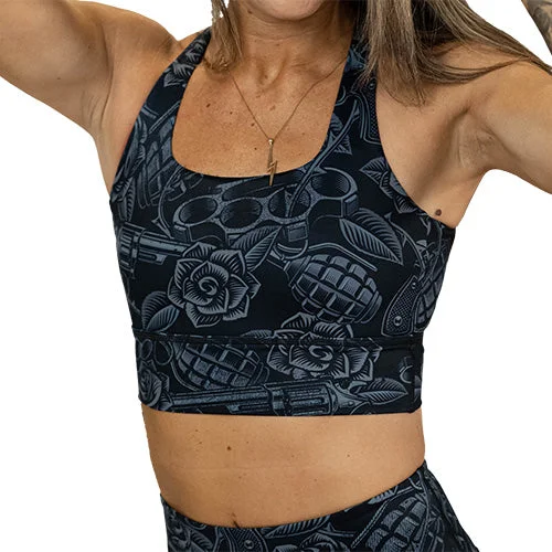 Yoga Bar for Hydration and Energy -Longline Bra | Dressed To Kill | After Dark