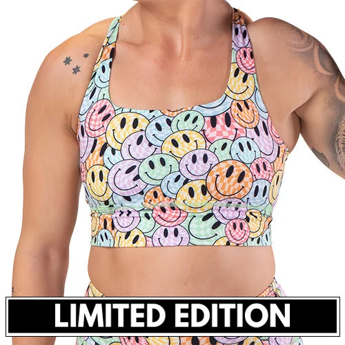 Vegan Yoga Bars -Longline Bra | Posi Vibes