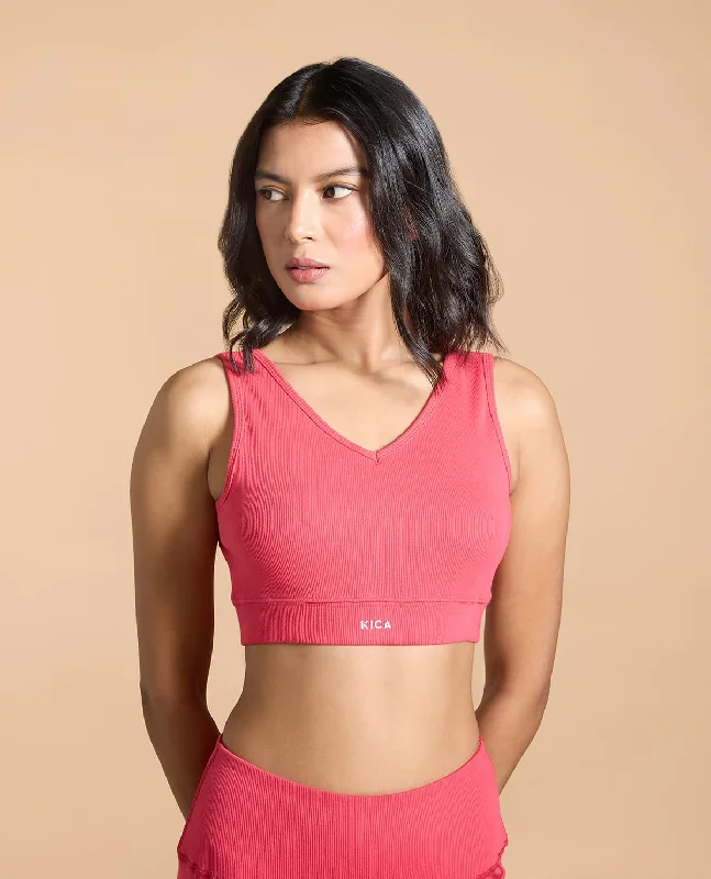 Yoga Bars with Adaptogens -Ribbed Cotton Sports Bra