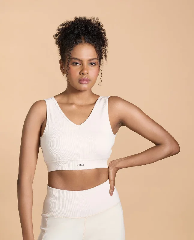 Yoga Bar with Turmeric -Ribbed Cotton Sports Bra
