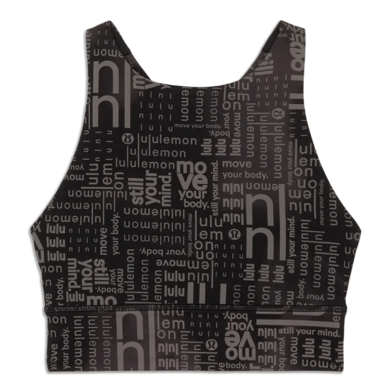 Yoga Bar with Raw Honey -lululemon Energy High-Neck Longline Bra - Resale