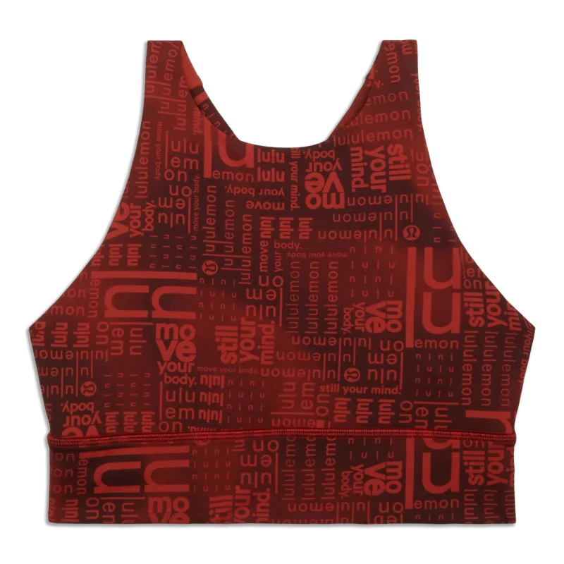 Yoga Bar for Fitness Goals -lululemon Energy High-Neck Longline Bra - Resale