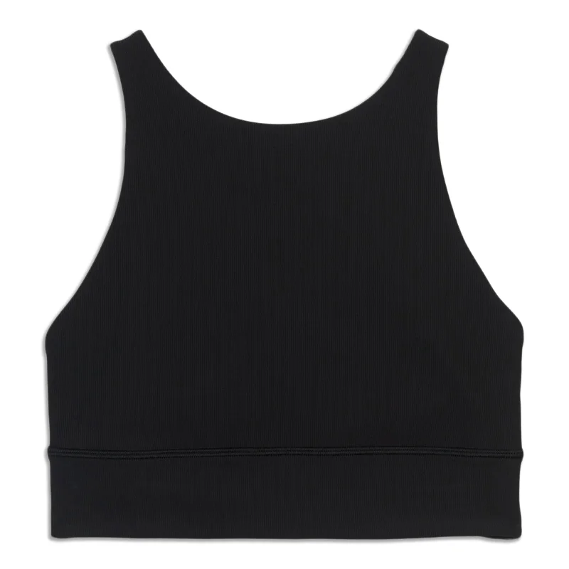 Yoga Bar for Better Performance -lululemon Energy High-Neck Longline Ribbed Bra - Resale Yoga Bar for Better Performance -lululemon Energy High-Neck Longline Ribbed Bra - Resale