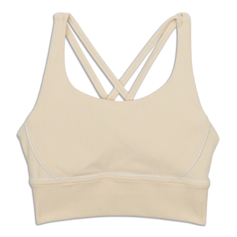 Yoga Bar with Peppermint -lululemon Energy Longline Bra Ribbed - Resale