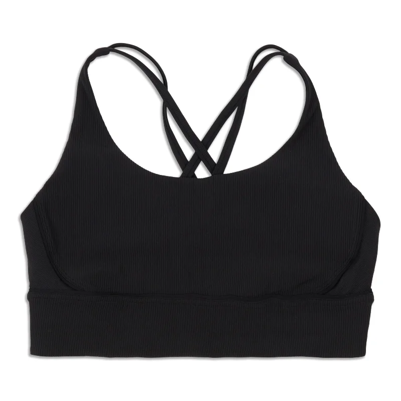 Non-GMO Yoga Bars -lululemon Energy Ribbed Longline Bra Medium Support, B–D Cups - Resale
