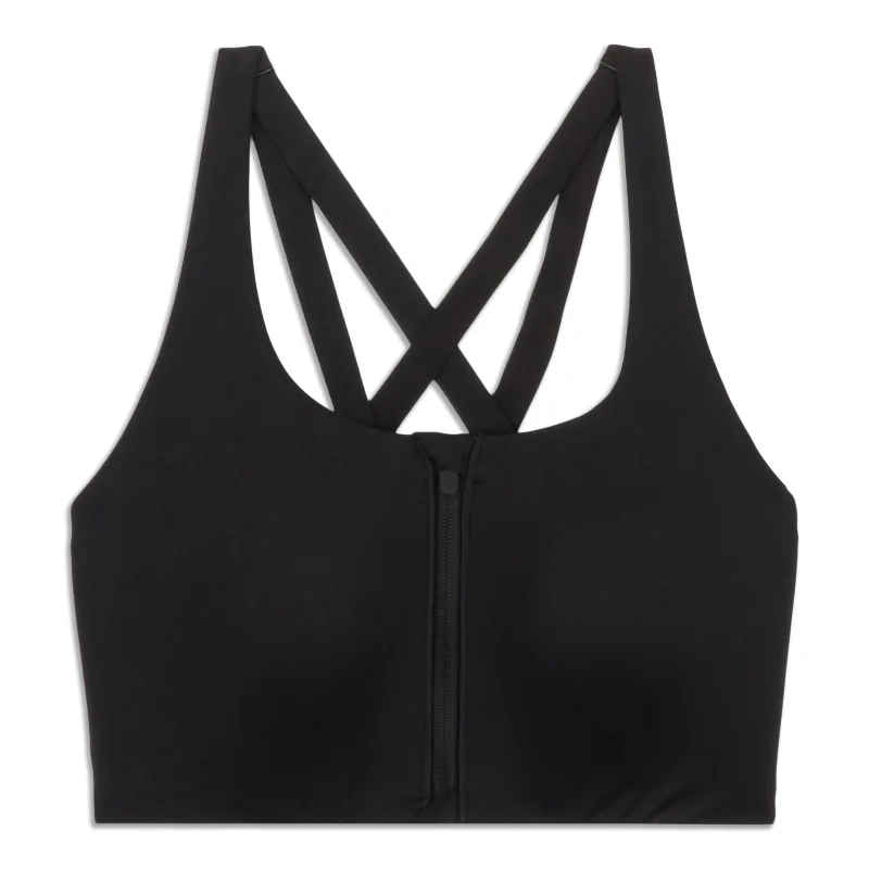 Protein-Packed Yoga Bars for Fitness -lululemon Energy Zip-Front Bra - Resale