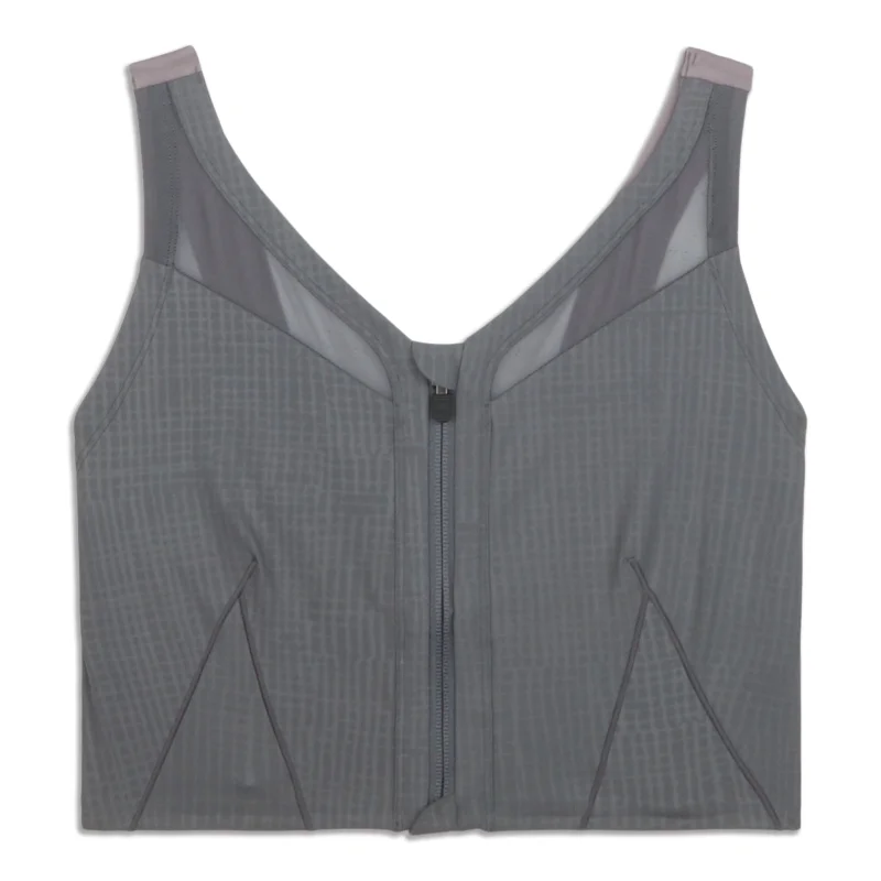 Vegan Yoga Bars -lululemon Lab Zip-Front Bra - Resale