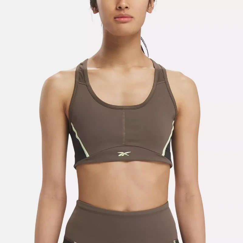 Yoga Bar for Focus and Relaxation -Lux Racer Padded Colorblock Bra