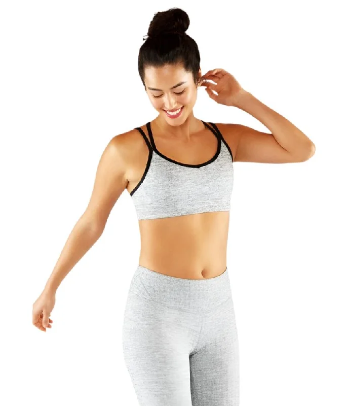 Yoga Bar for Active Women -Manduka Cross Strap Bra - Herringbone