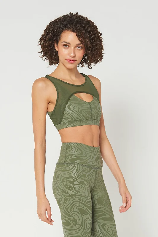 Yoga Bar with Raw Honey -Lay It On Mesh Bra
