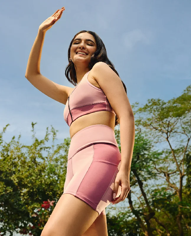 Yoga Bar with Natural Food Protein -Women Sports Gym Shorts with Pockets