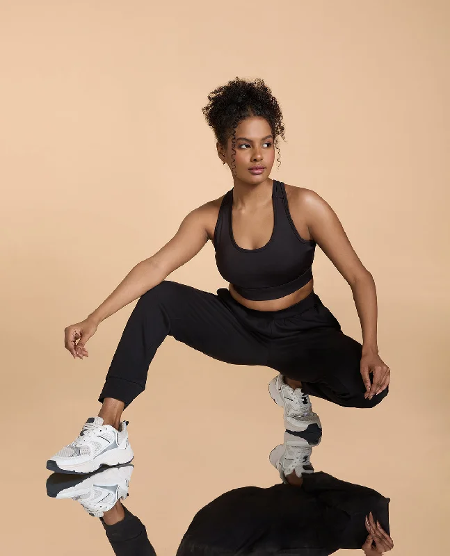 Yoga Bar with Plant-Based Ingredients for Clean Energy -Medium Support Sports Bra and Cotton Track Pants Yoga Bar with Plant-Based Ingredients for Clean Energy -Medium Support Sports Bra and Cotton Track Pants