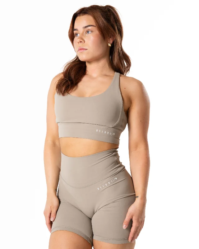 Yoga Bar Protein for Muscle Gain -Mercy Top - Beige