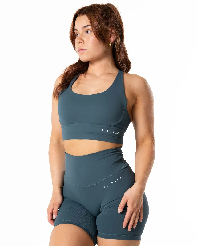 Yoga Bars with Plant Protein -Mercy Top - Teal Green