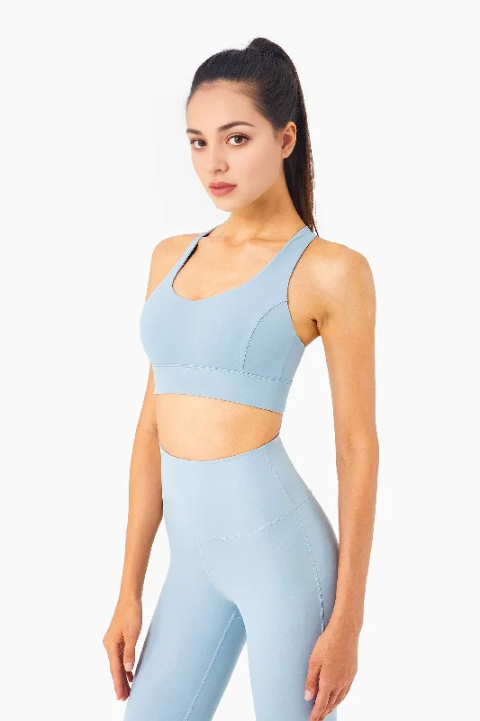 Yoga Bar with Pomegranate for Antioxidant Support -Mesh Yarn Flora Bud Bra