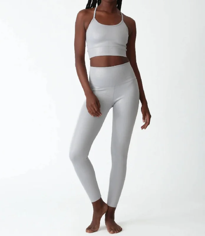 Yoga Bar with Real Peanut Butter -Mia Sports Bra In Dove Shimmer